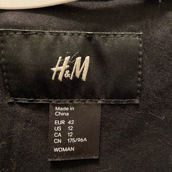 H&M Black Belted Utility Jacket - Picture 5 of 5